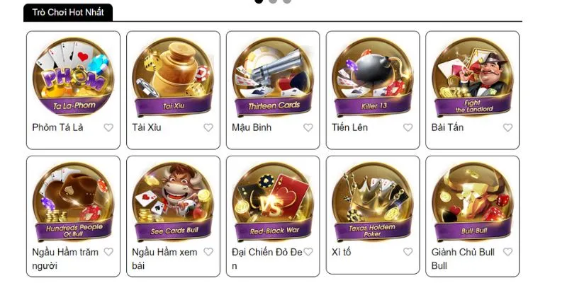 Điểm danh game bài hot nhất tại Ko66